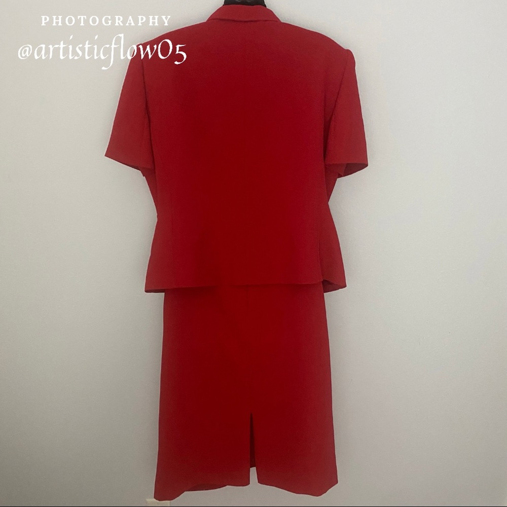 NEW! Vintage! Stresa Red 2 Piece Suit - Picture 3 of 7
